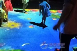 纬度视听案例之烟台海滨广场户外地面互动项目