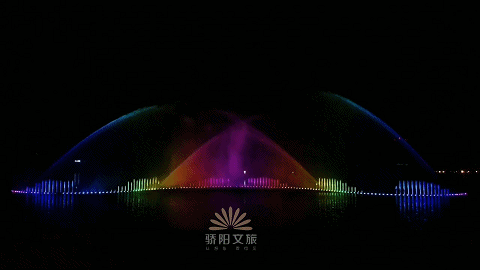 河南温县子夏公园激光水秀，领略不一样的太极文化！