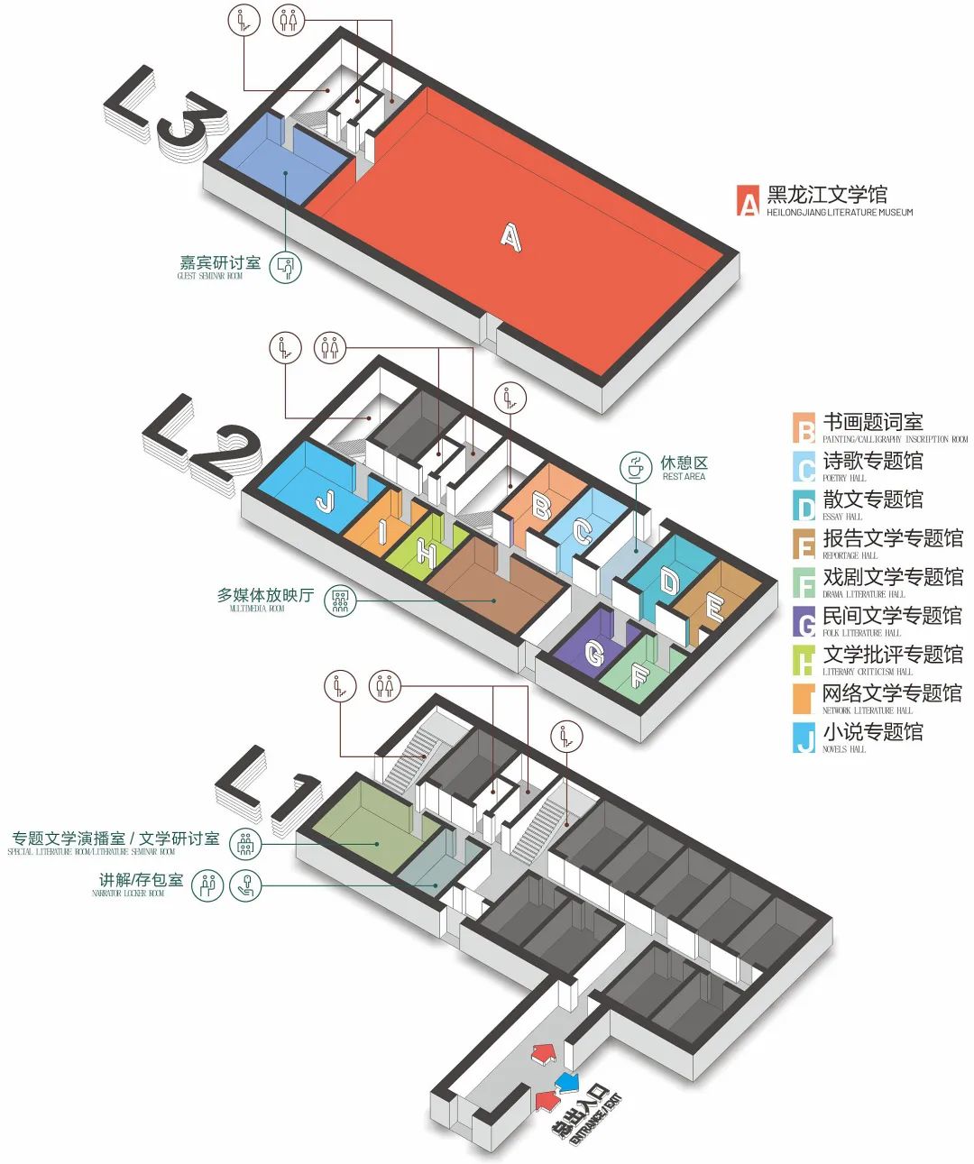 黑龙江文学馆设计 黑龙江文学馆设计