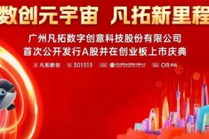热烈祝贺凡拓数创成功上市！