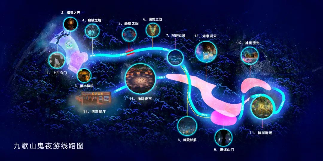 户外夜游项目--张家界《九歌·山鬼》案例