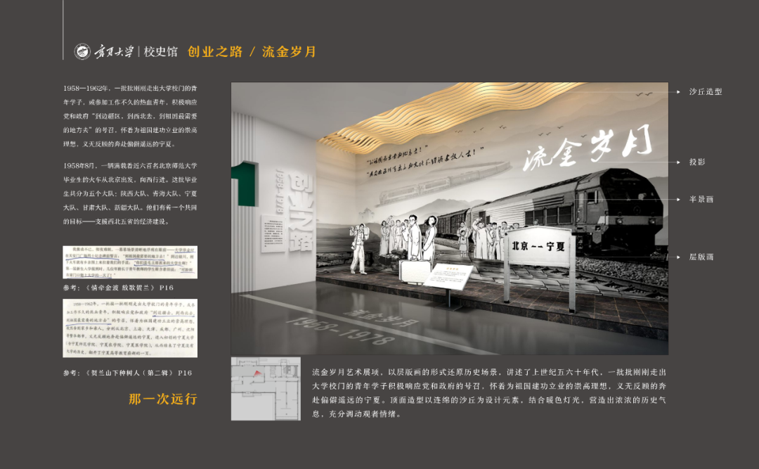 “我们走在大路上”——宁夏大学校史馆设计方案 “我们走在大路上”——宁夏大学校史馆设计方案